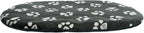 Trixie Coussin pour chien Jimmy ovale noir avec empreinte de patte