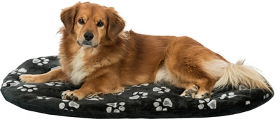 Trixie Coussin pour chien Jimmy ovale noir avec empreinte de patte