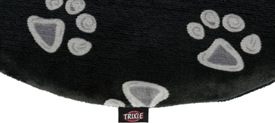 Trixie Coussin pour chien Jimmy ovale noir avec empreinte de patte