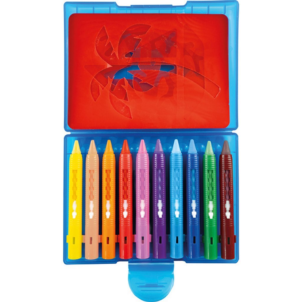 Eberhard faber ef-524110 badkrijt 10 stuks bewaarbox incl. 5 patronen