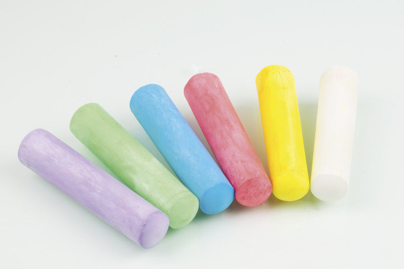 Eberhard faber stoepkrijt - 50 stuks - in plastic bak - assorti - ef-526550