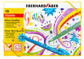 Eberhard Faber - Eberhard Faber viltstiften - glitter - doos 16 kleuren - uitwasbaar - ef-551016