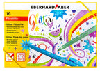 Eberhard Faber - Eberhard Faber viltstiften - glitter - doos 16 kleuren - uitwasbaar - ef-551016
