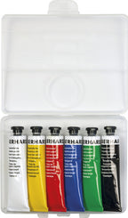 Eberhard faber ef-575505 plakkaatverf 6 kleuren tube 18 ml