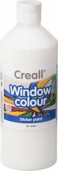 Creall raamverf wit - glasverf voor kinderen en volwassenen 500ml.