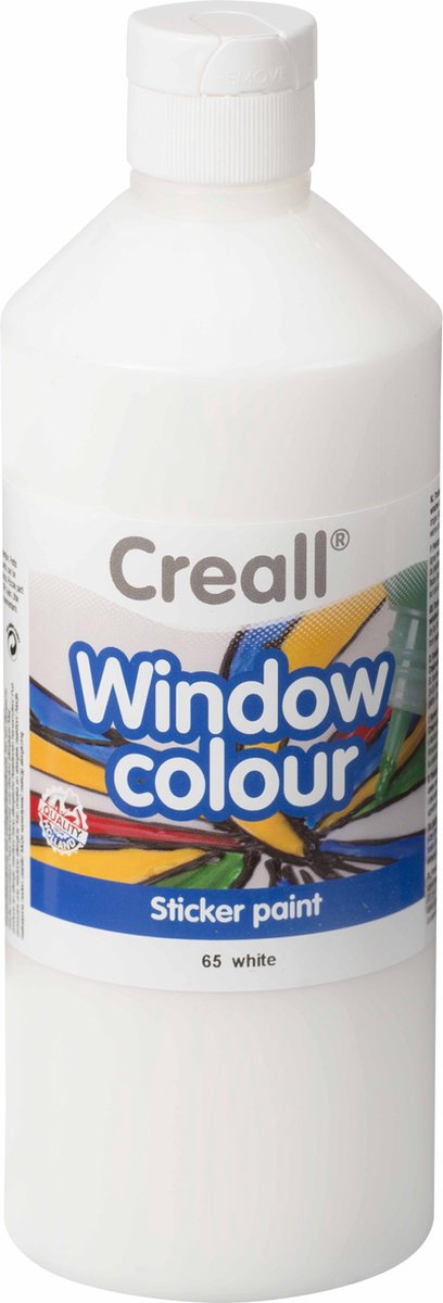 Creall - raamverf wit - glasverf voor kinderen en volwassenen 500ml.