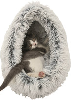 Trixie kattenmand iglo harvey grijs wit-zwart