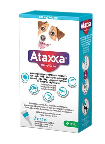 Tache de Krka Ataxxa sur un chien