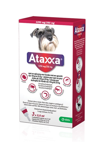 Tache de Krka Ataxxa sur un chien