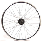 Shimano achterwiel 28 inch nexus 8 naaf (zwart) - zac19 velg (zwart) met rvs spaken - voor schijfrem