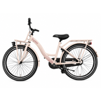 Kyoso - Kyoso Kinderfiets blossom mocha 24 inch met remnaaf - mat taupe/roze