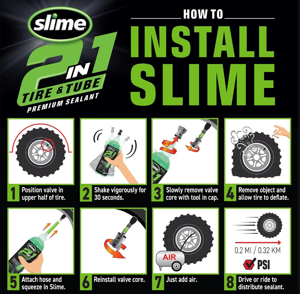 Slime 2-in-1 banden binnenbanden anti-lek middel 3.78 ltr