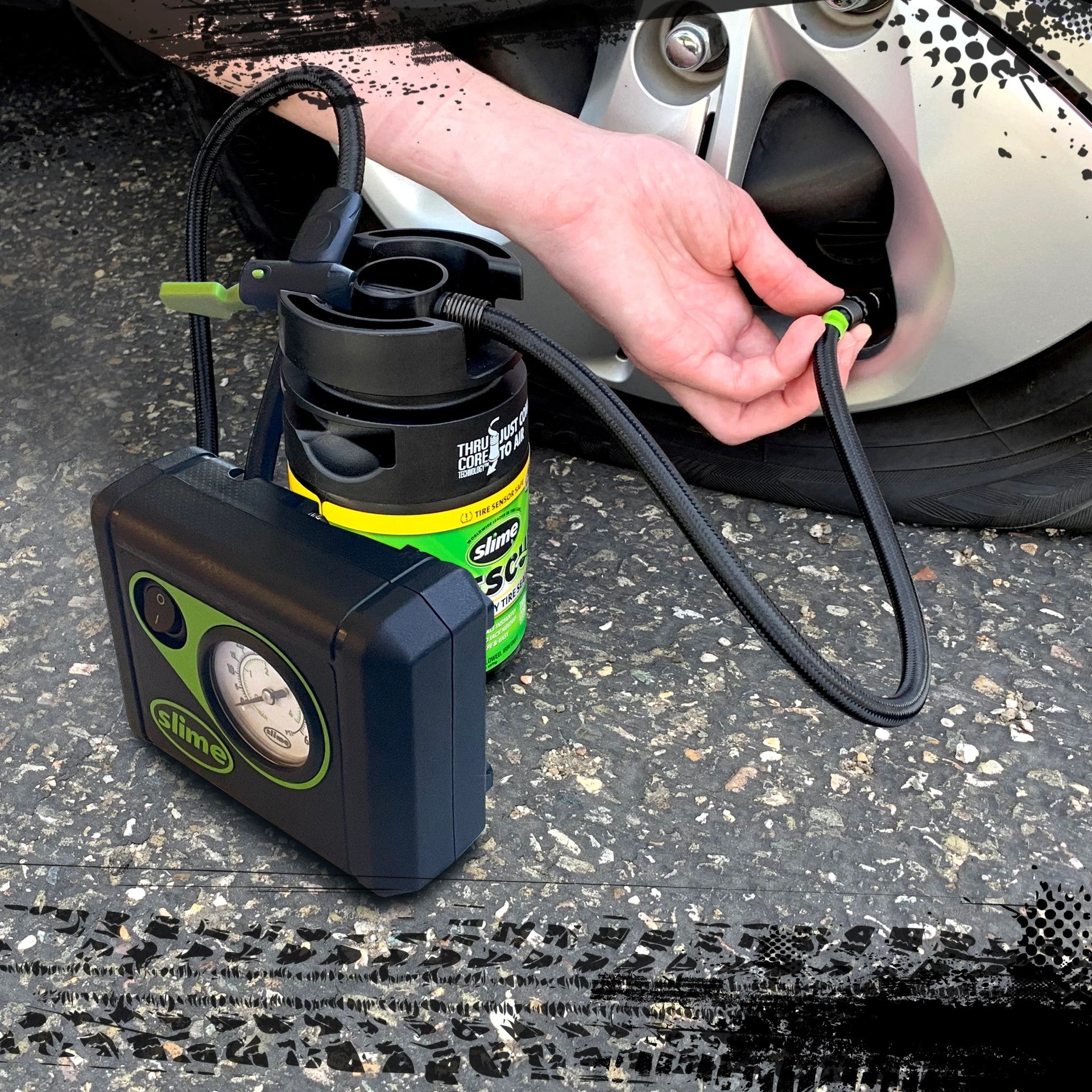 Slime smart repair plus noodreparatieset voor lekke banden