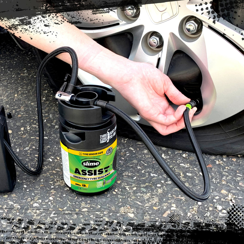 Slime - Slime assist noodafdichtmiddel voor banden 450 ml / navulling smart repair plus set