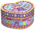Mini Mymy - Mini Mymy Totum kawaii sieradendoosje versieren - hartvormig juwelenkistje met spiegel - schatkistje dierfiguren - cadeau tip speelgoed meisjes jongens vanaf 3 jaar