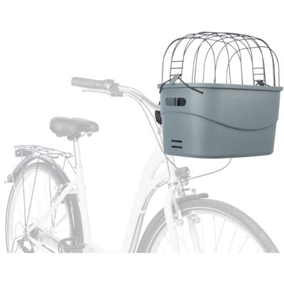 Trixie - stuur-fietsmand kunststof grijs