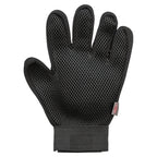 Trixie vachtverzorgingshandschoen mesh-materiaal tpr roze zwart