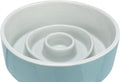 Trixie - voerbak slowfeeding keramiek grijs / blauw