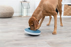 Trixie slowfeeding rocking bowl kunststof tpr grijs blauw