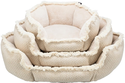 Trixie - hondenmand boho - hoekig - beige - 65x65 cm