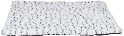 Trixie Tapis de couchage pour chien Mila peluche blanc / gris
