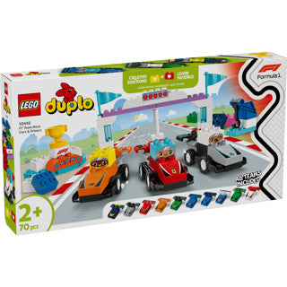 LEGO - duplo town 10445 f1 team racewagens en coureurs