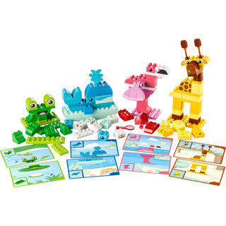 LEGO - duplo dierenbouwspel educatief montessori speelgoed voor kinderen met dieren figuren 10472