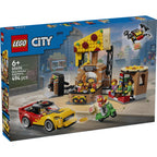LEGO - city pizzacentrale met voertuigen pizza speelgoed voor kinderen 60496