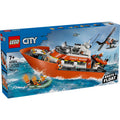 LEGO - city exploration - kustwacht reddingsboot - met helikopter