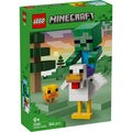 LEGO - ® minecraft® kipberijder bouwspeelgoed - gamingdecoratie met babyzombie kip en kuiken - cadeautip voor jongens en meisjes vanaf 9 jaar - 21582