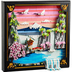Lego ® art landschap met japanse kersenbloesems wanddecoratie - 31218