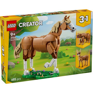 LEGO - ® creator 3in1 prachtig paard dierenbouwset - 31166
