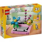 LEGO - creator 3in1 typemachine met bloemen keytar en bloempot speelgoed voor kinderen 31169