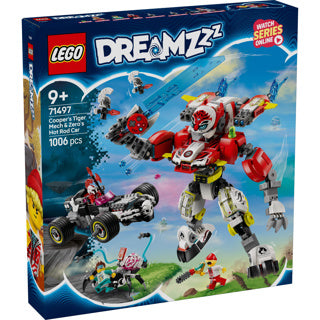 LEGO - dreamzzz 71497 coopers tijgermecha en zero's hot rod auto