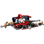 LEGO - city f1 pitstop en pitcrew met ferrari auto - 60443