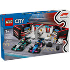 Lego 60444 city f1® garage met mercedes-amg en alpine auto's