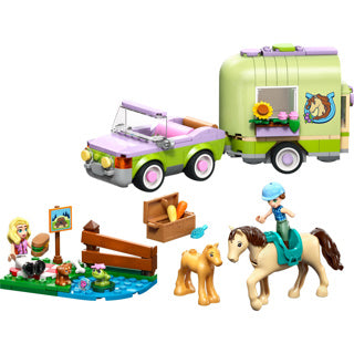 LEGO - friends 42695 trailer met paard en veulen
