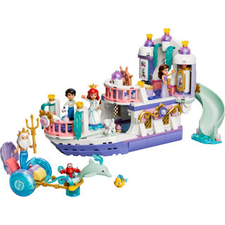 LEGO - ǀ disney princess ariëls koninklijke trouwboot bouwpakket voor kinderen met 7 poppetjes 43299