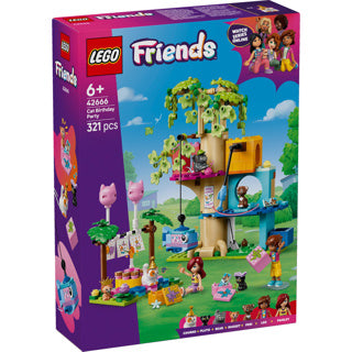 LEGO - friends 42666 kattenverjaardagsfeestje en boomhut
