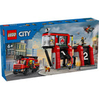 LEGO - city brandweerkazerne en brandweerauto - 60414