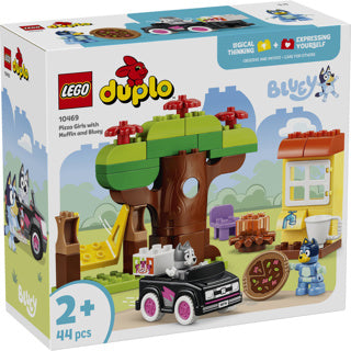 LEGO - duplo bluey pizzameisjes met muffin en bluey educatief speelgoed voor peuters 10469
