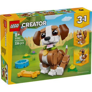 LEGO - ® creator 3in1 schattige dieren: speelse puppy - dierenset - bouw om tot eekhoorn of eend - 31382
