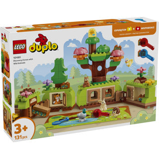 LEGO - duplo ontdekkingsbos met wilde dieren speelgoed voor kinderen en kinderkamer decoratie 10480