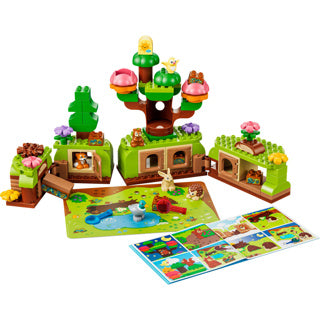LEGO - duplo ontdekkingsbos met wilde dieren speelgoed voor kinderen en kinderkamer decoratie 10480