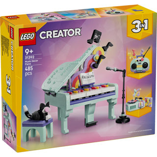 LEGO - creator 3in1 piano met kat en radio en platenspeler speelgoed voor kinderen 31392