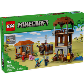 LEGO - minecraft de plunderaar buitenpost en verwoester bouwpakket - 21278