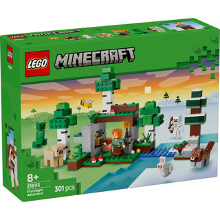 LEGO - minecraft eerste nacht-avontuur speelgoed voor kinderen en kinderkamer decoratie 21593