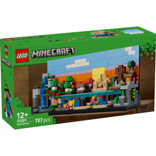 LEGO - minecraft minibiomen videogame speelgoed voor kinderen en kinderkamer decoratie - 21589