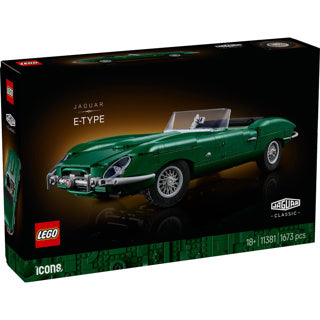 LEGO - icons jaguar e-type - klassieke sportwagen auto - 11381