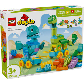 LEGO - ® duplo® stad 3-in-1 dinosaurussen op wielen - 10451